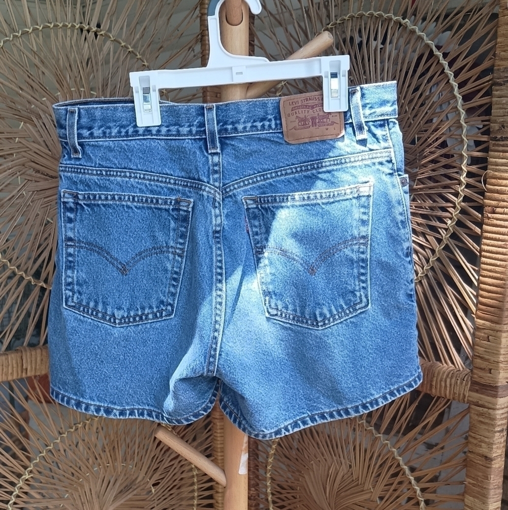 Levi's Classic Blue 100% Cotton Denim Women's Shorts_13 Juniors
